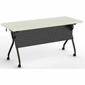 Special-T Table, FlipNest, Transform2, 60inx24inx30in, Crisp Linen/Black SCTTRNF22460BCL